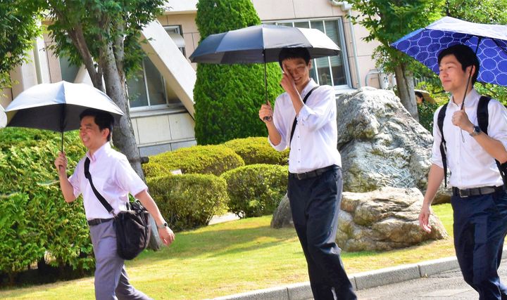 2018年、埼玉県が実施した「日傘男子広め隊」キャンペーン（2018年）