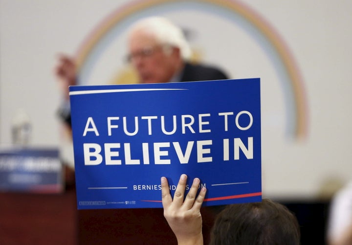 Democratic U.S. presidential candidate Bernie Sanders holds a town hall event at the Navajo Nation casino in Flagstaff, Arizo