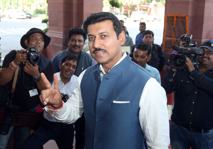 A file photo of BJP MP and former Union minister Rajyavardhan Rathore.