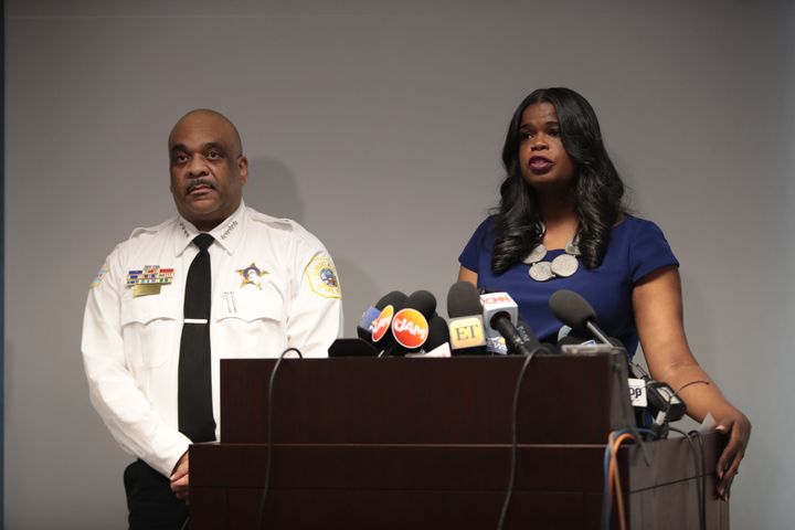 Cook County State's Attorney Kim Foxx (right) is the first Black woman to hold Chicago’s top law enforcement job.