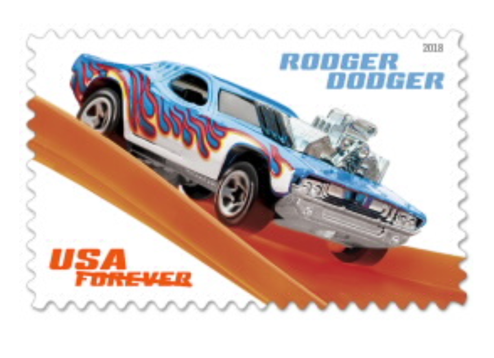 Hot Wheels Stamp, $0.55