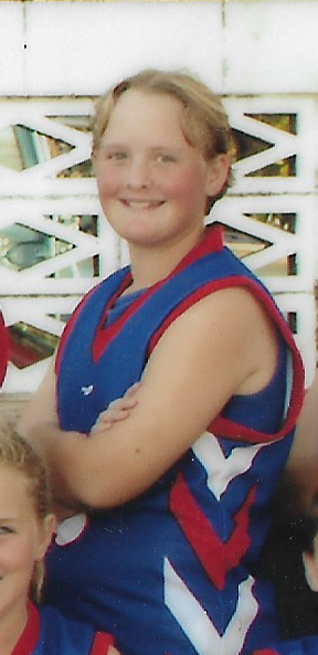 Looking back at this 12 year old in an AFL kit, I am finding it hard to believe mum didn’t know I was gay.