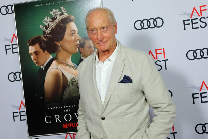 Charles Dance at the premiere of The Crown last year