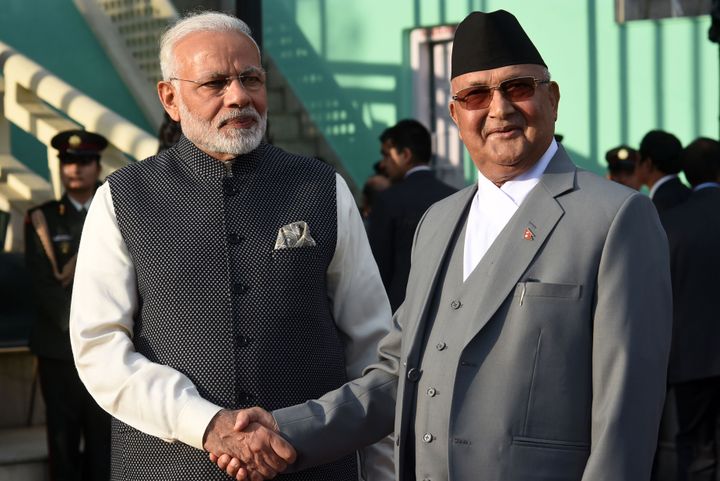 File image of Prime Minister Narendra Modi and Nepal's Prime Minister KP Sharma Oli from May, 2018.