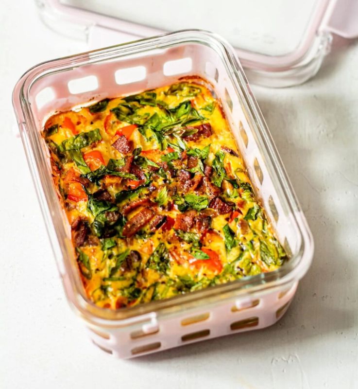 Easy Make-Ahead Hash Brown Breakfast Casserole from All The Healthy Things