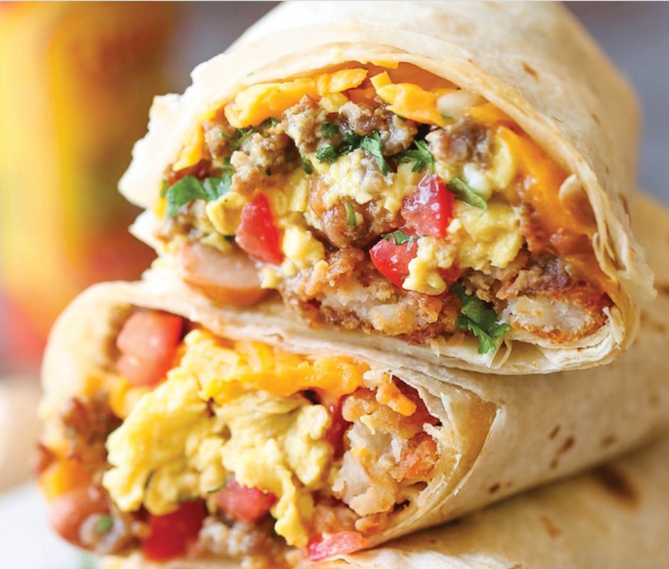 Freezer Breakfast Burritos from Damn Delicious