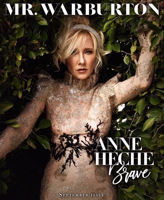 "Anne Heche is an unsung hero to the LGBTQ community," “I asked Anne to be on my cover because during hardship we look back and see what is important and who has moved the needle in history," said Mr. Warburton founder and editor Derek Warburton. "Ellen gets all the credit, but Anne was really the first movie star to come out publicly and faced just as much backlash.”