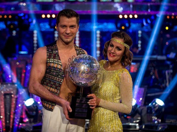 Caroline Flack won Strictly Come Dancing in 2014 with partner Pasha Kovalev