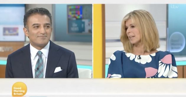 Adil Ray and Kate Garraway