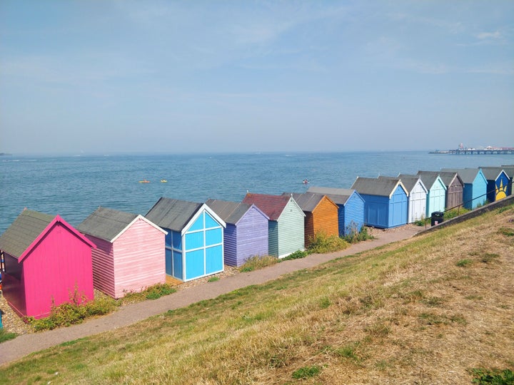 The weekend was spent by the sea and weekdays were spent working from 'The Potting Shed'.