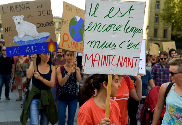 Une marche pour le climat organisée à Bordeaux, le 13 octobre