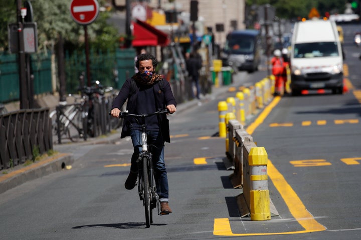 Paris has responded to COVID-19 by dramatically expanding bike lanes and giving residents $55 each to repair their bicycles.