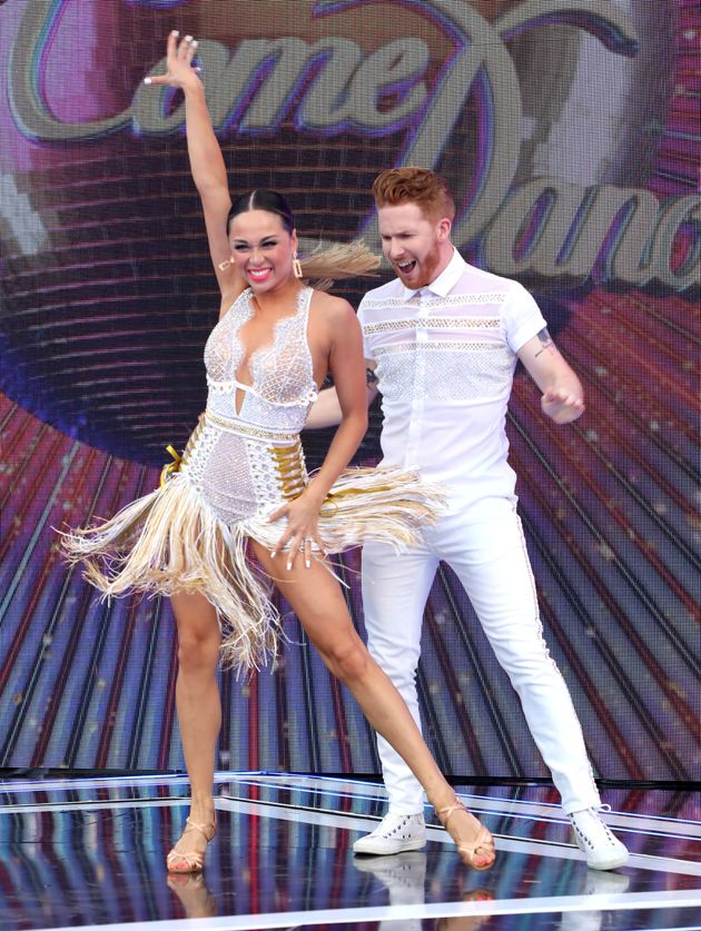 Katya and Neil Jones at last year's Strictly launch