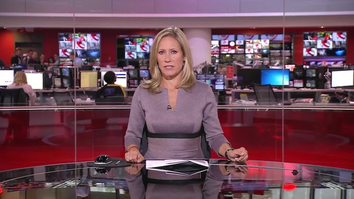 Sophie Raworth hosting BBC News