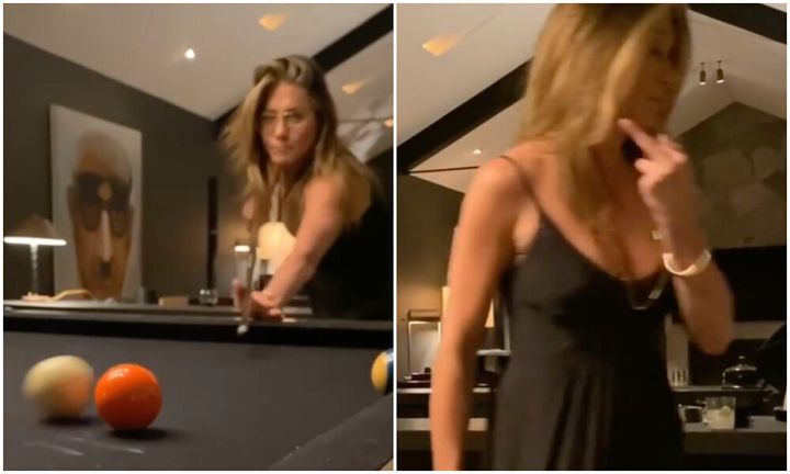 Jennifer Aniston isn't the best pool player
