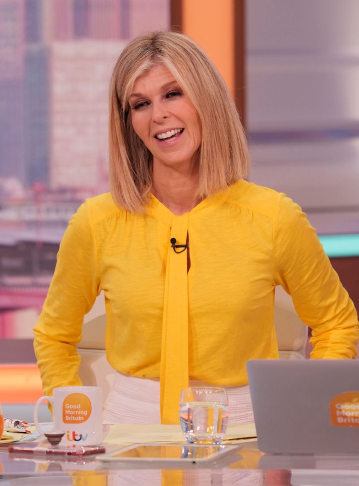 Kate Garraway in the Good Morning Britain studio