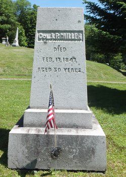 Ο τάφος του Jonathan Peckham Miller στο Montpelier, Vermont, στις ΗΠΑ