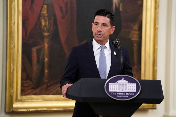Chad Wolf, acting Secretary of Homeland Security, speaks at the White House in July.