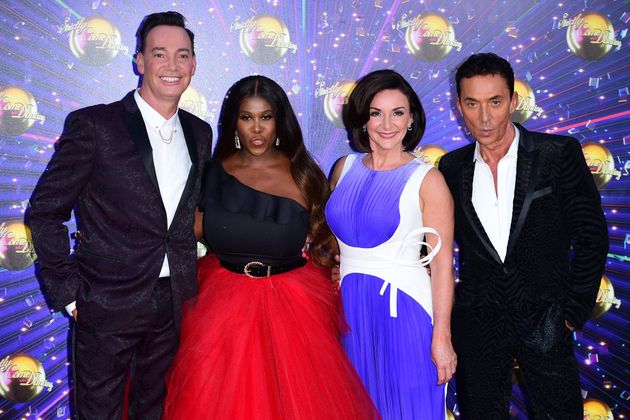 Bruno with fellow Strictly judges Craig Revel Horwood, Motsi Mabuse and Shirley Ballas