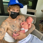 Justin Bieber Responsibly Wore A Mask To Meet His Newborn