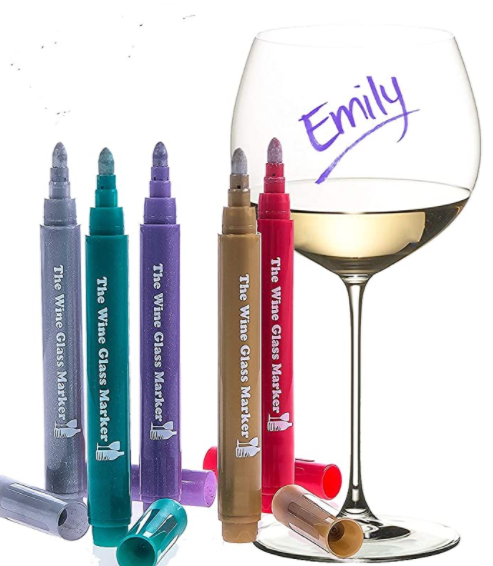 Get Your Cup Of Wine: Colorful Glass Markers – GizModern