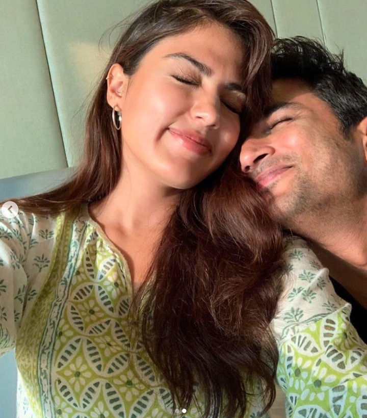 Rhea Chakraborty and Sushant Singh Rajput 