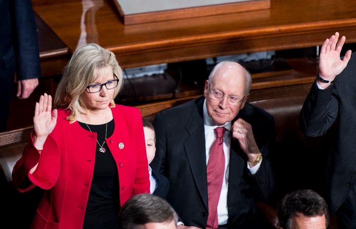 Former Vice President Dick Cheney and his daughter Liz Cheney, a Wyoming congresswoman.