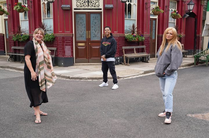 The EastEnders cast returned to filming in July