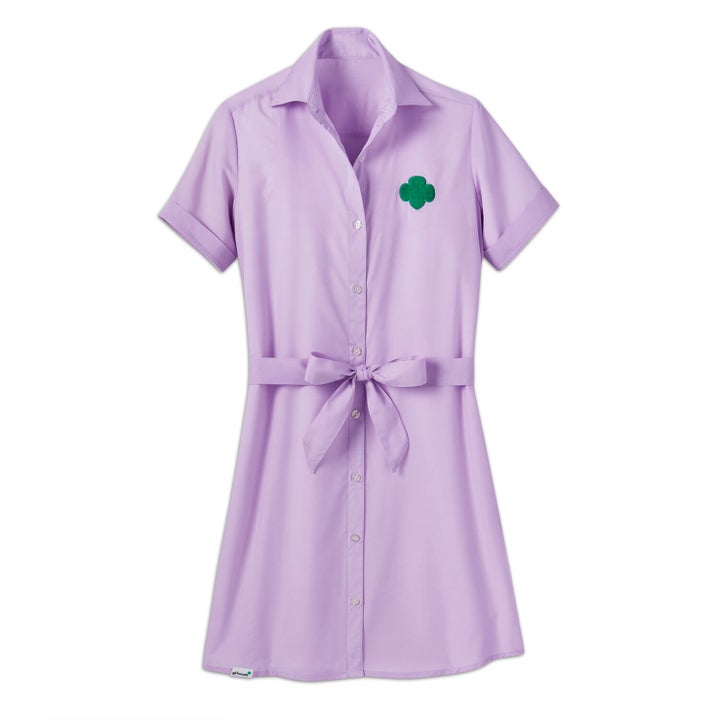 Lilac Chambray Shirt Dress, $39 