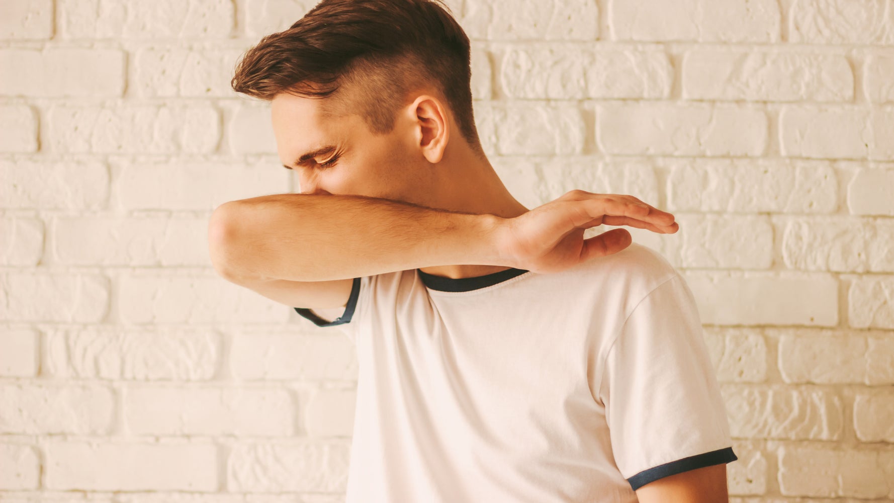Coughing Into Bare Elbow Not Great For Reducing Covid19, Study Finds HuffPost UK Life