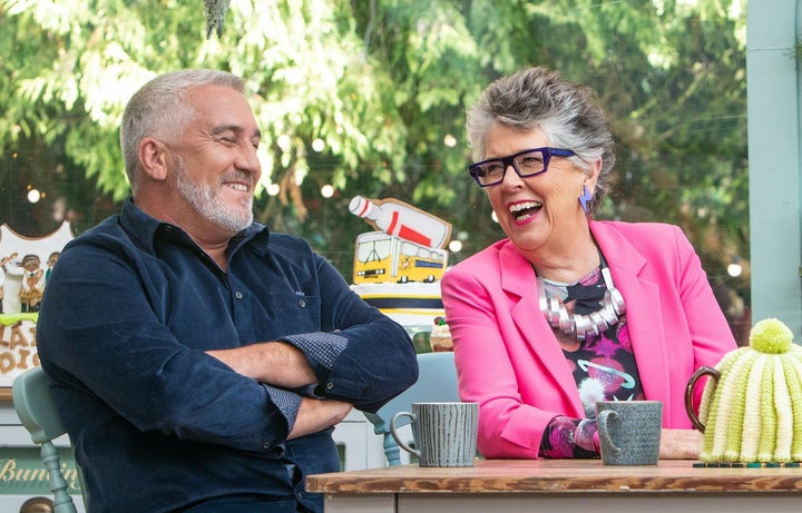 Great British Bake Off judges Paul Hollywood and Prue Leith