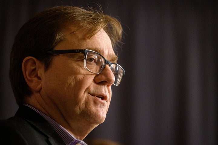 Minister of Environment and Climate Change Jonathan Wilkinson speaks to media in Winnipeg on Jan. 19, 2020.