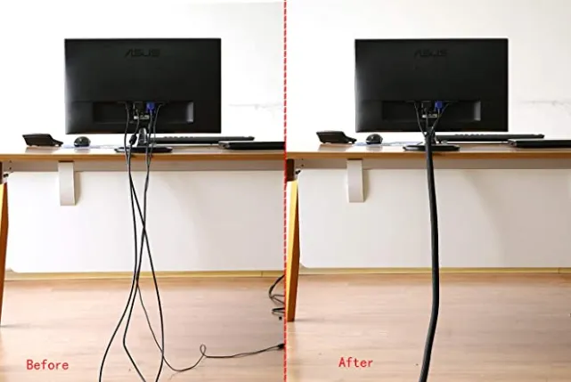 Check out this clever cable management scheme
