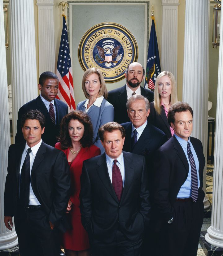 The Season 3 cast of "The West Wing." Photo by: James Sorensen/NBCU Photo Bank