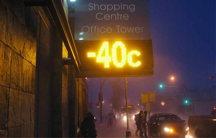 - 40 degrés à Yellowknife