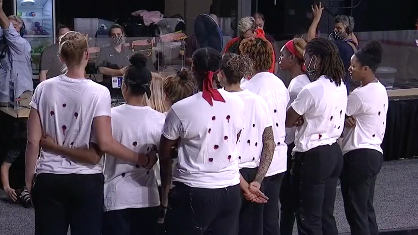 WNBA Players Wear Shirts With 'Bullet Holes'; Games Canceled In Protest | HuffPost