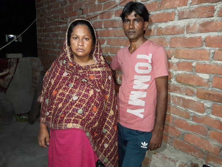 Delhi riots survivor Rubina Bano and her husband Mo