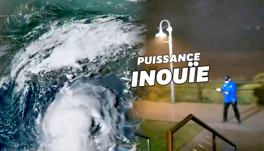 L’ouragan Laura vu du ciel alors qu’il atteint les côtes de la