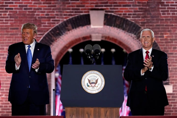 President Donald Trump and Vice President Mike Pence treated the coronavirus pandemic as if it were already over during the Republican National Convention, even as COVID-19 continued to kill nearly 1,000 Americans each day.