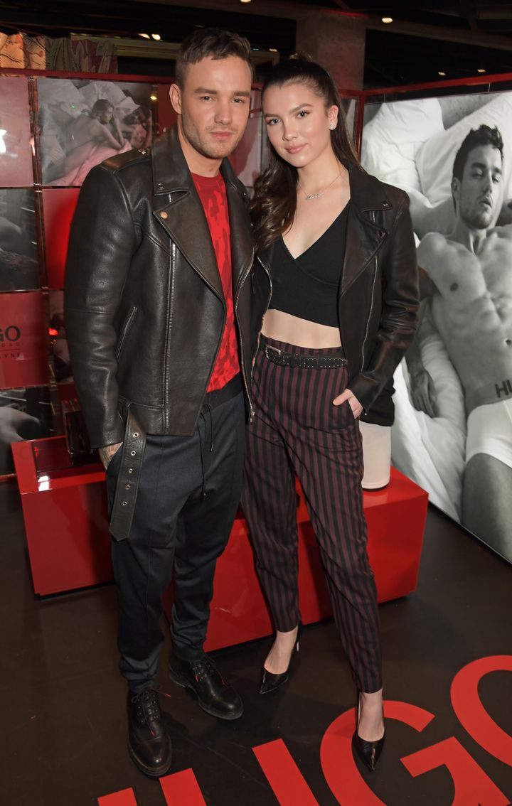 The couple at the launch of Liam's Hugo bodywear campaign