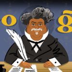 Google illustre (pour une fois) Alexandre Dumas sous les traits d'un homme