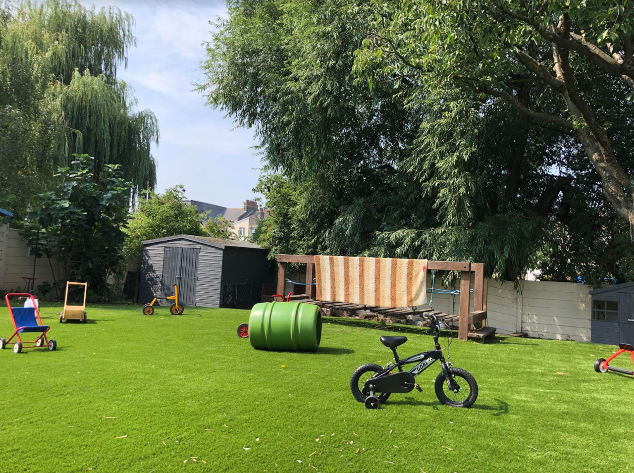 The garden area at Eastbury Nursery.