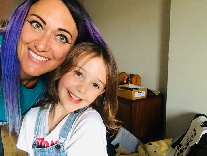 Victoria Richards and her daughter, Emi.