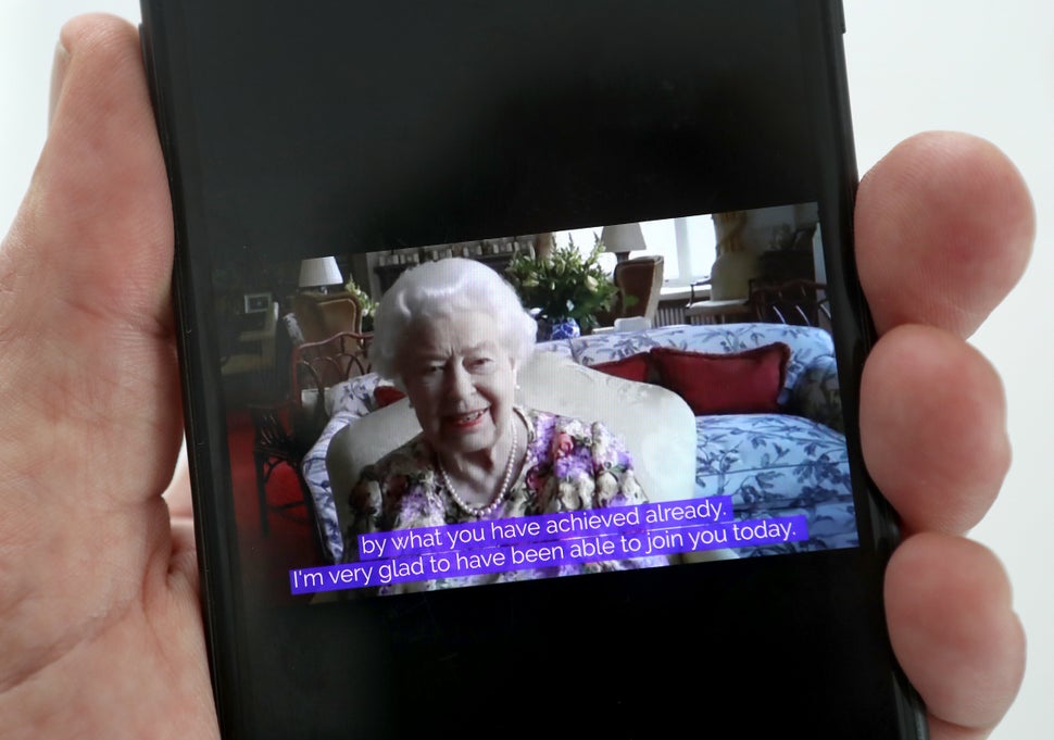 Queen Elizabeth speaks to carers via video call to mark Carers Week 2020 on June 11.