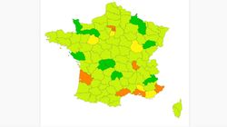 Notre carte de France évolutive pour suivre l’épidémie de