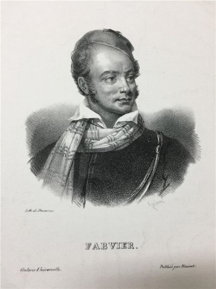 Λιθογραφία με πορτραίτο του Φαβιέρου, Συλλογή ΕΕΦ