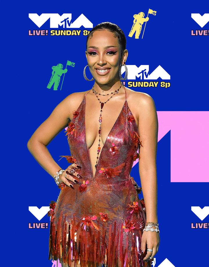 UNSPECIFIED - AUGUST 30: (EDITORS NOTE: Image has been digitally enhanced.) Doja Cat attends the 2020 MTV Video Music Awards,