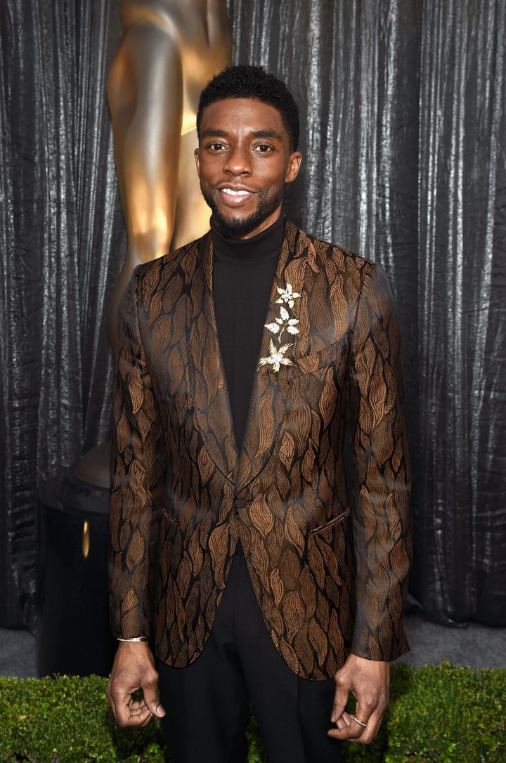 Chadwick Boseman at the SAG Awards in 2019