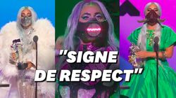 Les masques extravagants de Lady Gaga, stars des MTV