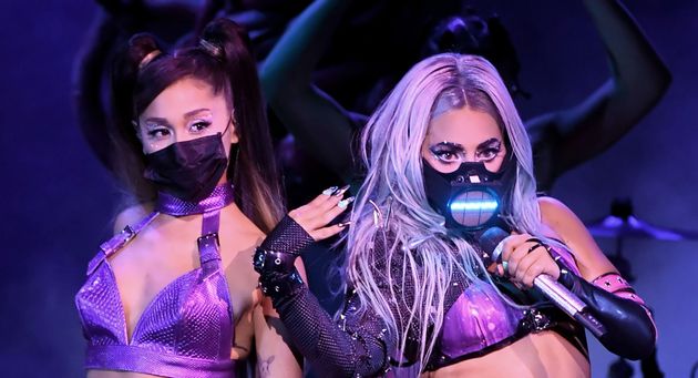 Lady Gaga And Ariana Grande Slay VMAs With Performance In Face Masks